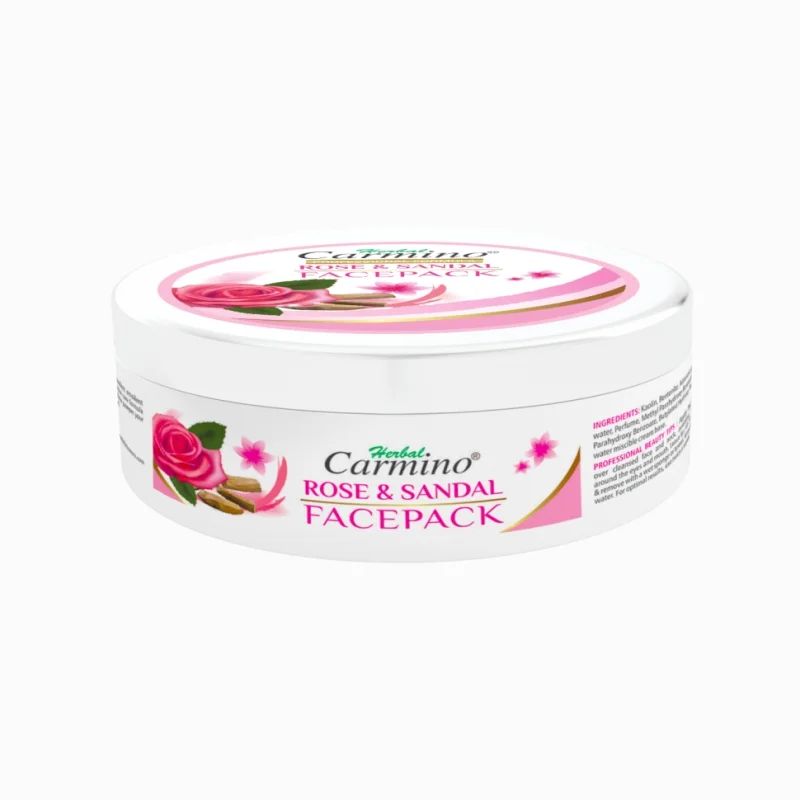 Herbal Carmino Rose & Sandal Face Pack - Net Qty. 100g