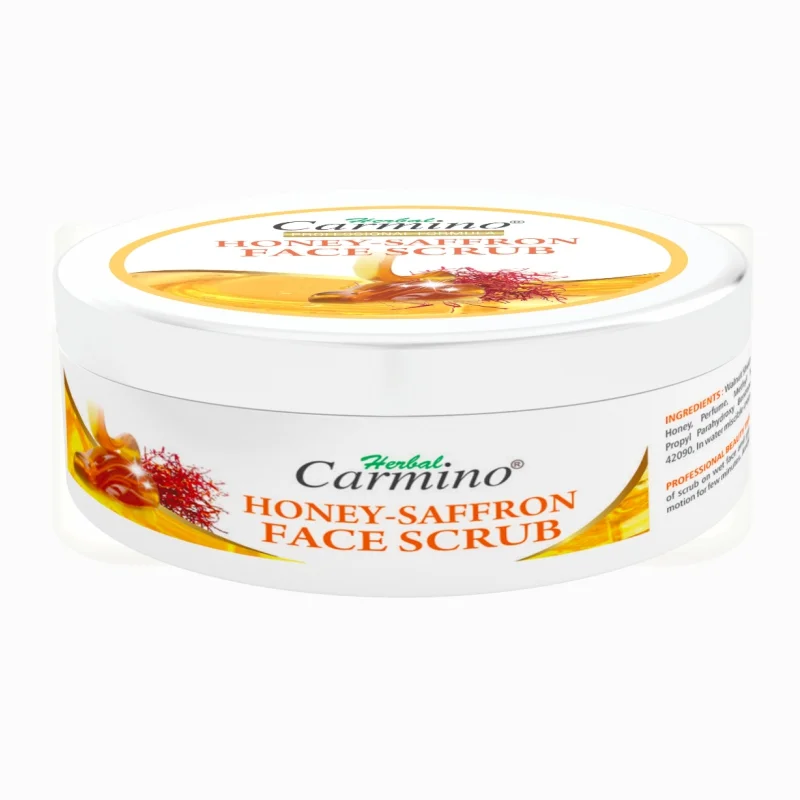 Herbal Carmino Honey & Saffron Scrub - Net Qty. 100g