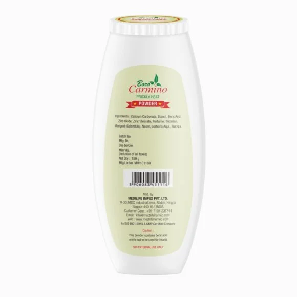 Herbal Carmino Prickly Heat Powder - Net Qty.  150g - Image 2