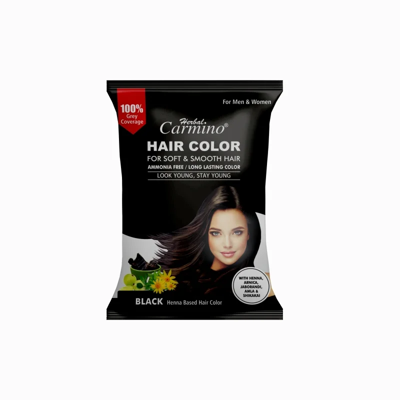 Herbal Carmino Hair Color Black - Net Qty. 10 g X 2