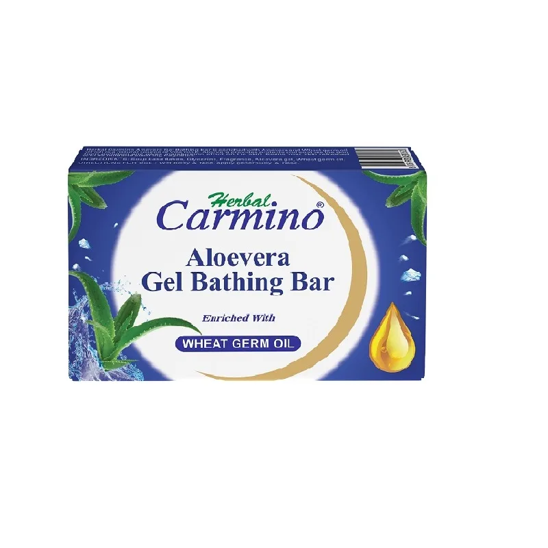 Herbal Carmino Aloevera Gel Bathing Bar - Net Qty. 75g