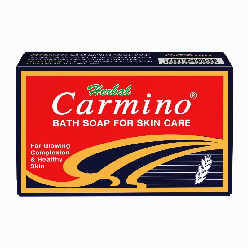 Herbal Carmino Bath Soap For Skin Care - Net Qty.  75g