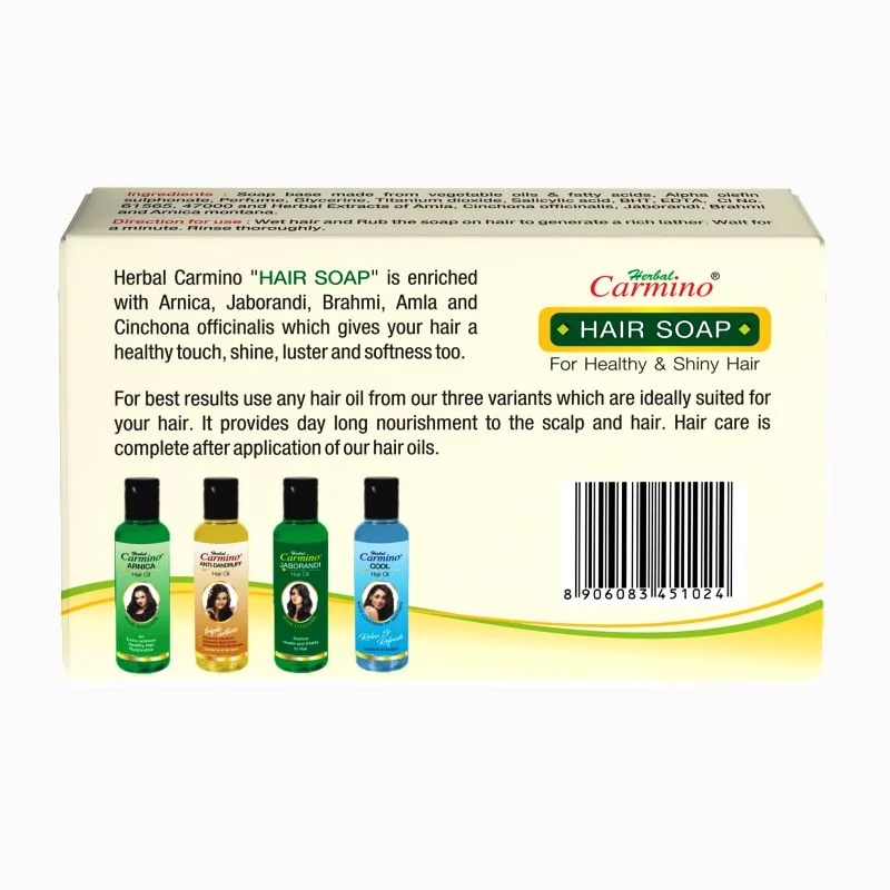 Herbal Carmino Hair Soap - Net Qty. 75g - Image 2