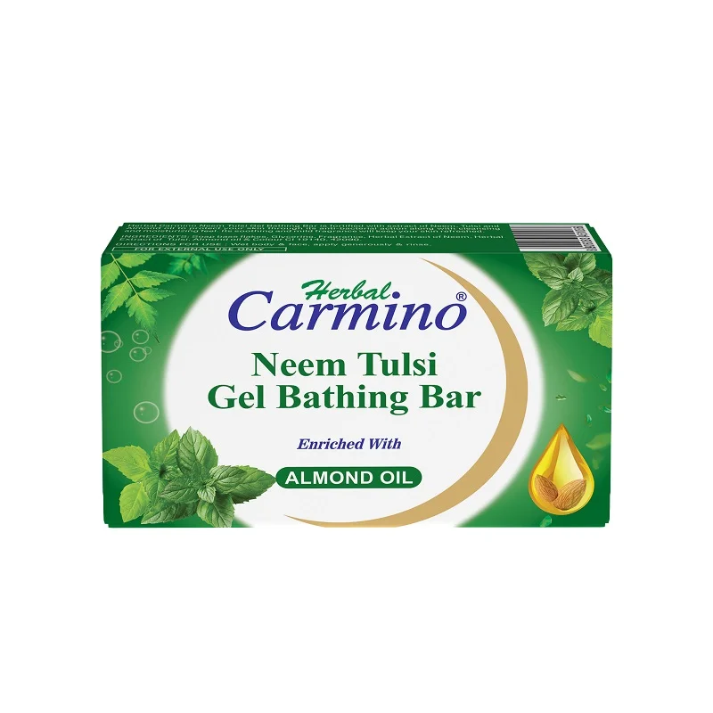 Herbal Carmino Neem Tulsi Gel Bathing Bar - Net Qty. 75g